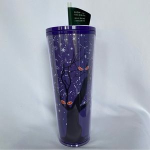 Starbucks 2022 Halloween Cat Eyes Glow in the Dark Tumbler Venti 24 oz